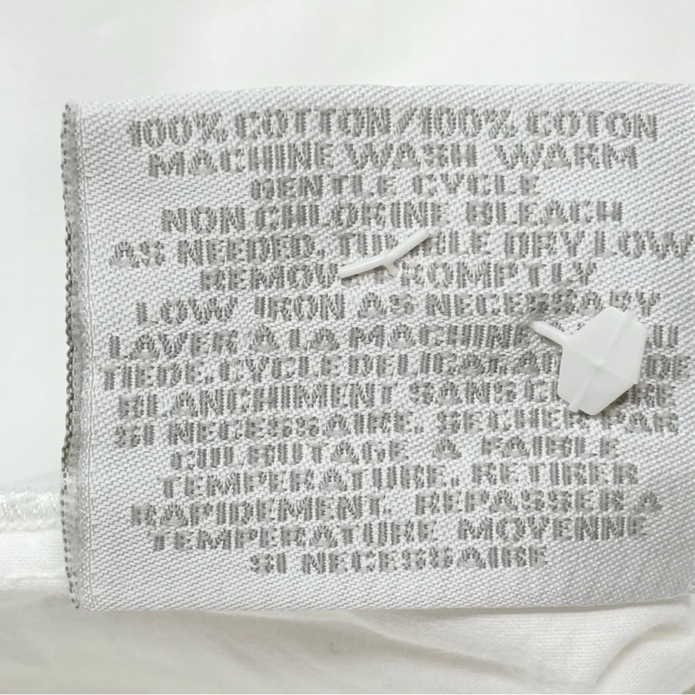 RESTORATION HARDWARE Italian Satin Stitch Pillowcase Sage Green Stripes King